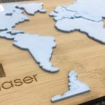 Alfex Laser Cut World Map